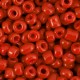 Seed beads 6/0 (4mm) Brick red
